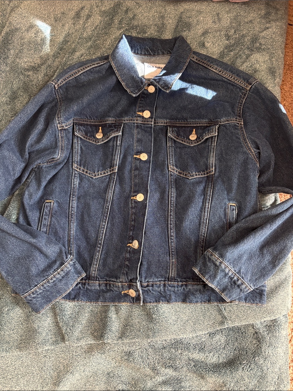 Old Navy Dark Blue Denim Jean Jacket